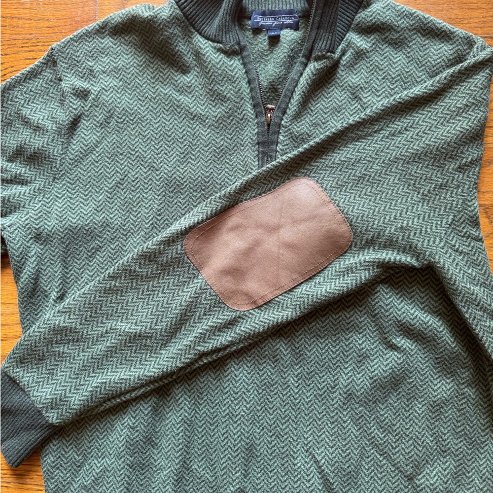 Southern Casanova Green Zip-Up Sweater - Picture 4 of 4